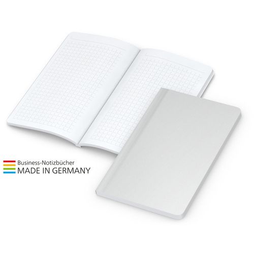 Copy-Book White Bestseller Pocket, gloss-individuell (Art.-Nr. CA663061) - Schlankes, flexibles Business-Notizbuch...