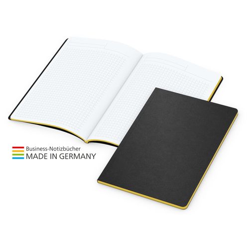 Tablet-Book Slim Bestseller A5, gelb (Art.-Nr. CA718333) - Design-Modell in moderner Broschurenform...