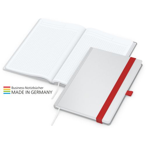 Match-Book White Bestseller A5 Cover-Star matt-individuell, rot (Art.-Nr. CA720404) - Im Einklang mit dem Corporate Desig...