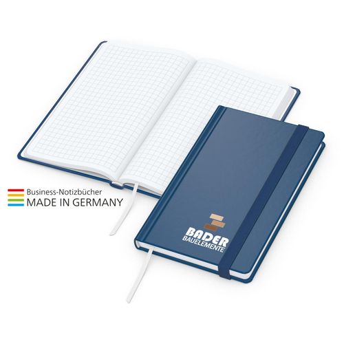 Easy-Book Comfort x.press Pocket, dunkelblau (Art.-Nr. CA738988) - Modernes Notizbuch in mattem Cover-Star-...