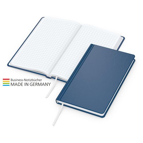 Easy-Book Basic Bestseller Pocket, dunkelblau inkl. Prägung schwarz-glänzend (Art.-Nr. CA855748) - Modernes, preiswertes Notizbuch in...