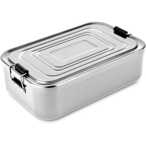 ROMINOX® Lunchbox // Quadra Silber XL (Art.-Nr. CA556167) - Proviantbox im XL-Format: Klassisch,...