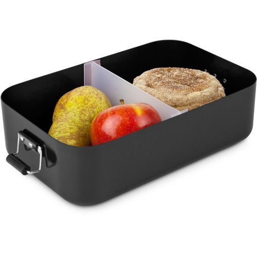 ROMINOX® Lunchbox // Quadra Schwarz matt XL (Art.-Nr. CA601742) - Proviantbox im XL-Format: Klassisch,...