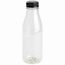 rPET-Flaschen 500 ml, klar, Deckel [120er Pack] (transparent) (Art.-Nr. CA101758)