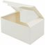 2er Cupcake-Boxen 18 x 11 x 8 cm, PLA-Fenster, [200er Pack] (weiß) (Art.-Nr. CA113961)