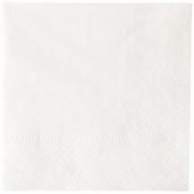 Papier-Cocktail-Serviette 24 x 24 cm, 2-lagig, ¼ Falz, [2400er Pack] (weiß) (Art.-Nr. CA138433)