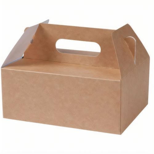 Karton-Gebäckboxen mit Griff M, 21 x 16 x 15, 5 cm, faltbar [100er Pack] (Art.-Nr. CA219936) - Karton-Gebäckboxen mit Griff M, 21 ...