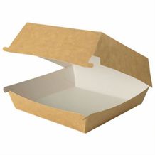 Take-away-Burger-Boxen 17, 5 x 17, 5 x 8 cm, - [400er Pack] (Braun) (Art.-Nr. CA434233)
