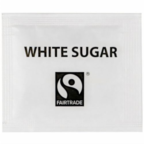 Fair Trade Zuckerbriefchen, [1000er Pack] (Art.-Nr. CA455514) - Fair Trade Zuckerbriefchen, weiß