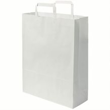 Kraftpapier-Tragetaschen XL, 32 x 12 x 40 cm, [250er Pack] (weiß) (Art.-Nr. CA466328)