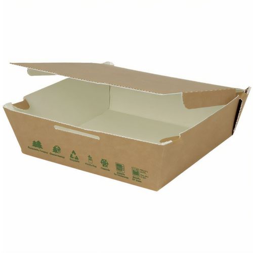 Take-away-Karton-Boxen 1700 ml, hitzebeständig, biobeschichtet [300er Pack] (Art.-Nr. CA487660) - Take-away-Karton-Boxen 1700 ml, hitzebes...