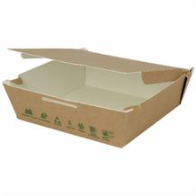 Take-away-Karton-Boxen 1700 ml, hitzebeständig, biobeschichtet [300er Pack] (braun / weiß) (Art.-Nr. CA487660)
