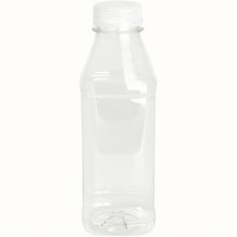 rPET-Flaschen 250 ml, eckig, klar, Deckel [260er Pack] (transparent) (Art.-Nr. CA541365)