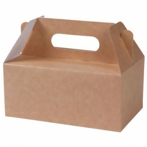 Karton-Lunchboxen mit Griff S, 20 x 13 x 9 cm, faltbar [100er Pack] (Art.-Nr. CA632187) - Karton-Lunchboxen mit Griff S, 20 x 13...