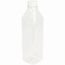 rPET-Flaschen 500 ml, eckig, klar, Deckel [120er Pack] (transparent) (Art.-Nr. CA784496)