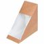 Karton-Sandwich-Boxen, PLA-Fenster, [600er Pack] (Braun) (Art.-Nr. CA905719)