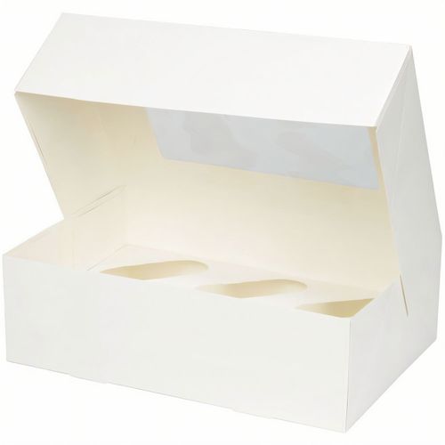 6er Cupcake-Boxen inkl. Einlage, PLA-Fenster, [125er Pack] (Art.-Nr. CA933043) - 6er Cupcake-Boxen inkl. Einlage, PLA-Fen...