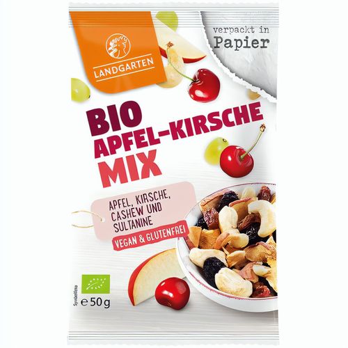 Bio Apfel-Kirsche Mix (50g) (Art.-Nr. CA425053) - Mischung aus Cashewkernen, gertrockneten...