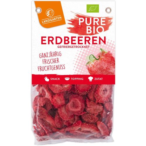 Pure Bio Erdbeeren (20g) (Art.-Nr. CA620046) - gefriergetrocknete Erdbeerscheiben