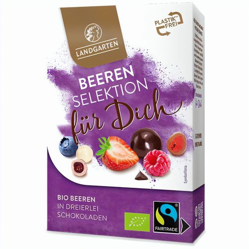 Bio Beerenselektion für Dich (90g) (Art.-Nr. CA635774) - Gefriergetrocknete Himbeeren in Zartbitt...