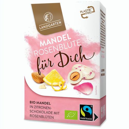Bio Mandel Rosenblüte für Dich (90g) (Art.-Nr. CA757838) - Geröstete Mandeln umhüllt von wei...