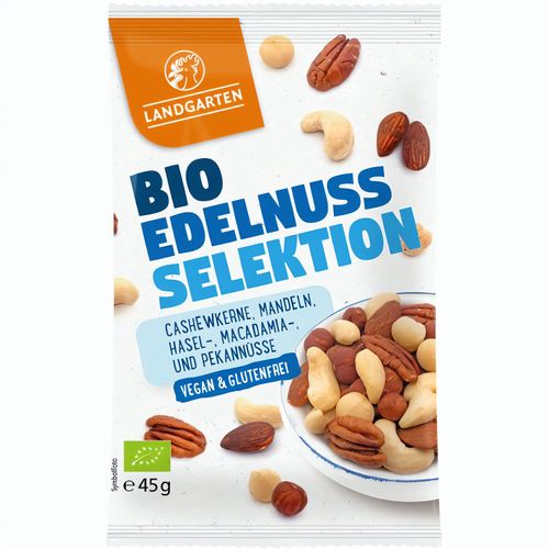 Bio Edelnuss Selektion (45g) (Art.-Nr. CA952617) - Mischung aus Cashewkernen, Mandeln,...