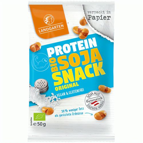 Bio Protein Soja Snack Original (50g) (Art.-Nr. CA970948) - geröstete und gesalzene Sojabohnen i...