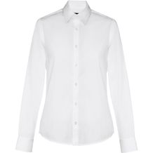 THC PARIS WOMEN WH. Langärmeliges Popeline-Hemd für Frauen. Weiße Farbe (weiß) (Art.-Nr. CA005470)