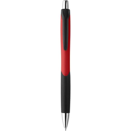 CARIBE. Kugelschreiber aus ABS mit Gummigriff (Art.-Nr. CA006571) - Kugelschreiber aus ABS mit blauschreiben...
