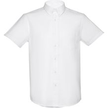 THC LONDON WH. Kurzärmeliges Herren-Oxford-Hemd. Weiße Farbe (weiß) (Art.-Nr. CA009624)