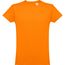 THC LUANDA. Herren-T-Shirt aus Baumwolle im Schlauchformat (orange) (Art.-Nr. CA019261)