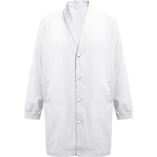 THC MINSK WH. Kittel aus Baumwolle und Polyester für Arbeitskleidung. Weiße Farbe (Art.-Nr. CA022566) - Arbeitskittel aus 20% Baumwolle und 80%...