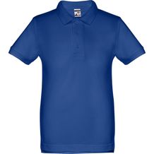 THC ADAM KIDS. Kurzärmeliges Baumwoll-Poloshirt für Kinder (unisex) (königsblau) (Art.-Nr. CA027882)