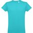 THC LUANDA. Herren-T-Shirt aus Baumwolle im Schlauchformat (türkis) (Art.-Nr. CA029621)