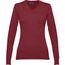 THC MILAN WOMEN. Pullover mit V-Ausschnitt für Damen aus Baumwolle und Polyamid (burgunder) (Art.-Nr. CA030366)
