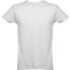 THC LUANDA. Herren-T-Shirt aus Baumwolle im Schlauchformat (Weiss melliert) (Art.-Nr. CA030518)