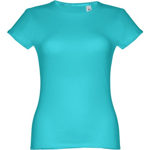THC SOFIA. Tailliertes Damen-T-Shirt (Art.-Nr. CA031766) - Damen T-Shirt aus 100% Strickjersey und...