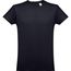 THC LUANDA. Herren-T-Shirt aus Baumwolle im Schlauchformat (Schwarz) (Art.-Nr. CA040286)