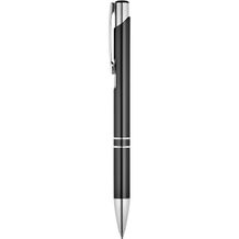 BETA BK. Aluminium-Kugelschreiber mit Clip (Schwarz) (Art.-Nr. CA041024)