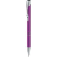 BETA. Aluminium-Kugelschreiber mit Clip (Violett) (Art.-Nr. CA041286)