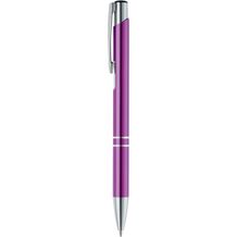 BETA. Aluminium-Kugelschreiber mit Clip (Violett) (Art.-Nr. CA041286)
