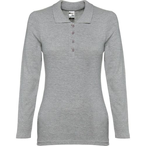 THC BERN WOMEN. Damen Langarm-Poloshirt (Art.-Nr. CA042187) - Damen langarm Poloshirt aus Piqué Stoff...