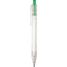 HARLAN. rPET-Kugelschreiber mit farbigem Knopf (grün) (Art.-Nr. CA045057)
