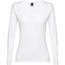 THC BUCHAREST WOMEN WH. Langärmeliges tailliertes T-Shirt für Frauen (weiß) (Art.-Nr. CA046536)