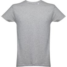 THC LUANDA. Herren-T-Shirt aus Baumwolle im Schlauchformat (hellgrau melliert) (Art.-Nr. CA048932)
