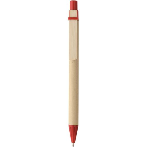 NAIROBI. Kraftpapier-Kugelschreiber mit Clip (Art.-Nr. CA054492) - Kugelschreiber aus Kraftpapier mit...