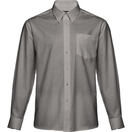 THC TOKYO. Oxford-Hemd mit langen Ärmeln für Männer (Art.-Nr. CA054752) - Herren langarm Oxford Hemd aus 70%...