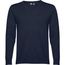 THC MILAN. Herren-Pullover mit V-Ausschnitt aus Baumwolle und Polyamid (dunkelblau) (Art.-Nr. CA058266)