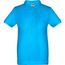 THC ADAM KIDS. Kurzärmeliges Baumwoll-Poloshirt für Kinder (unisex) (wasserblau) (Art.-Nr. CA064704)