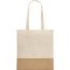 MERCAT. Tasche aus 100% Baumwolle (160 g/m²) mit Details aus Jute-Imitat (natur) (Art.-Nr. CA071635)